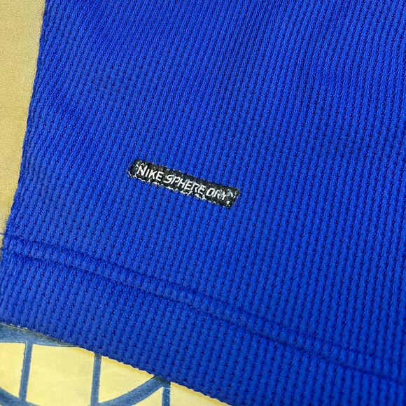 Vtg Nike Sphere Dry Basketball Shorts Men's Size L Blue Gray Colorblock BG Logo - Picture 8 of 10